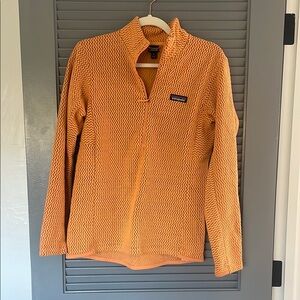 Patagonia Vibrant Orange Knit Jacket - R1 Air Fleece